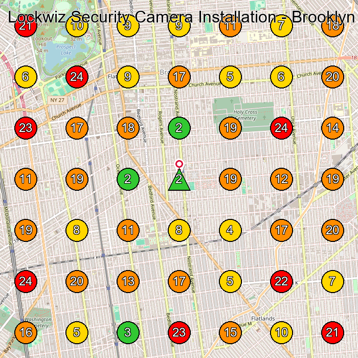 Lockwiz Security Camera Installation - Brooklyn Security System Installation Service GeoGrid ranking map for None
