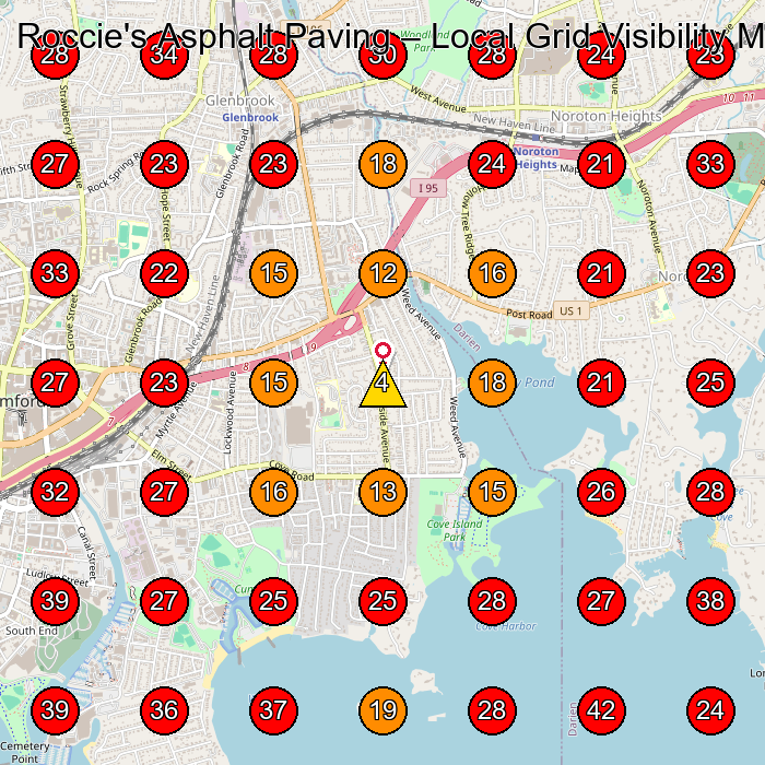 Roccie's Asphalt Paving GeoGrid visibility map for Empreiteira De Pavimentaa§Agbpo in None