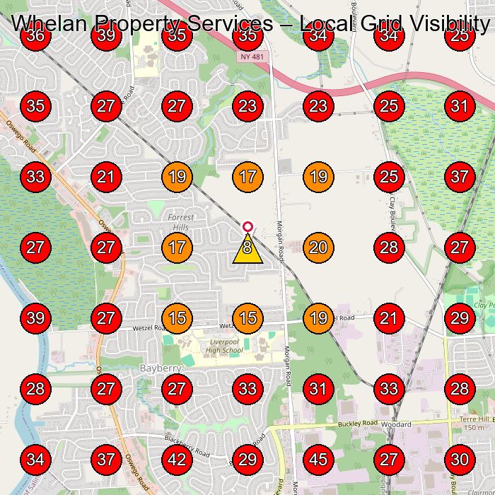 Whelan Property Services GeoGrid visibility map for Dance School in Liverpool