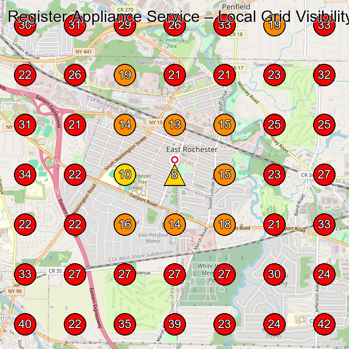 Register Appliance Service GeoGrid visibility map for Intellectual Property Registry in None