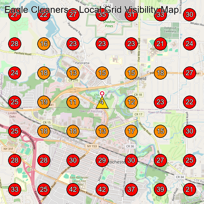 Eagle Cleaners GeoGrid visibility map for Intellectual Property Registry in None