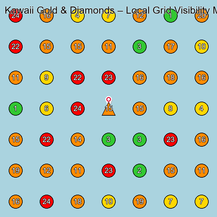 Kawaii Gold & Diamonds Jewelry Manufacturer GeoGrid ranking map for None