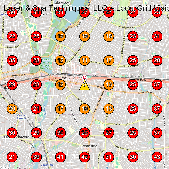 Laser & Spa Techniques, LLC GeoGrid visibility map for Laser Hair Removal Service in Long Beach