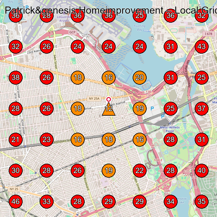 Patrick&genesis Homeimprovement GeoGrid visibility map for Construction And Maintenance Office in Queens