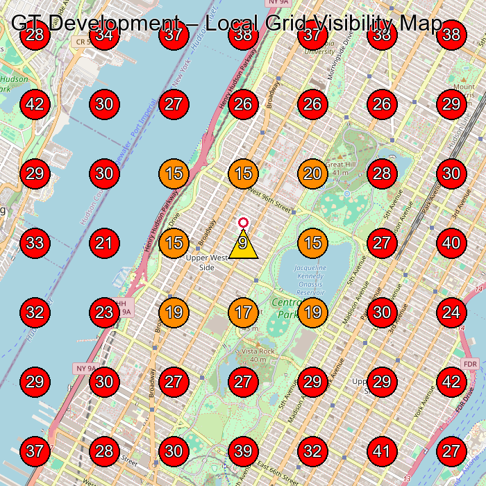 GT Development GeoGrid visibility map for General Contractor in None