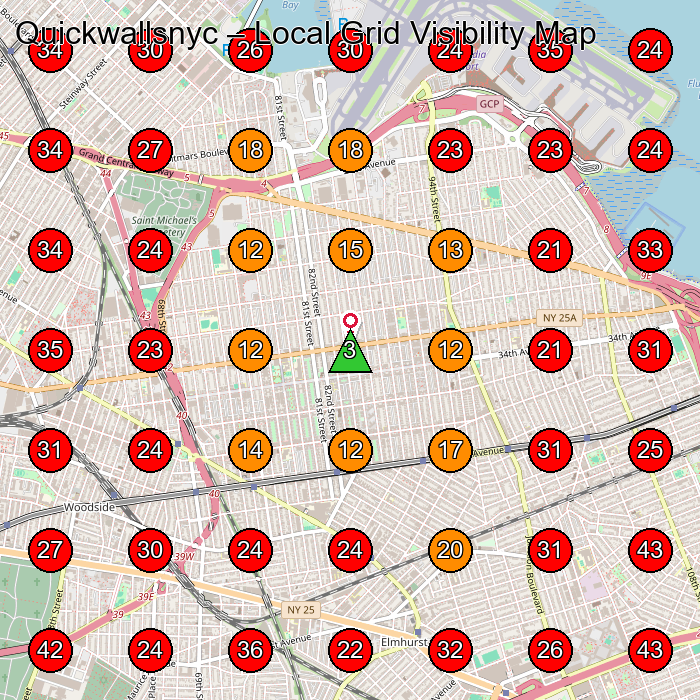 Quickwallsnyc GeoGrid visibility map for General Contractor in None