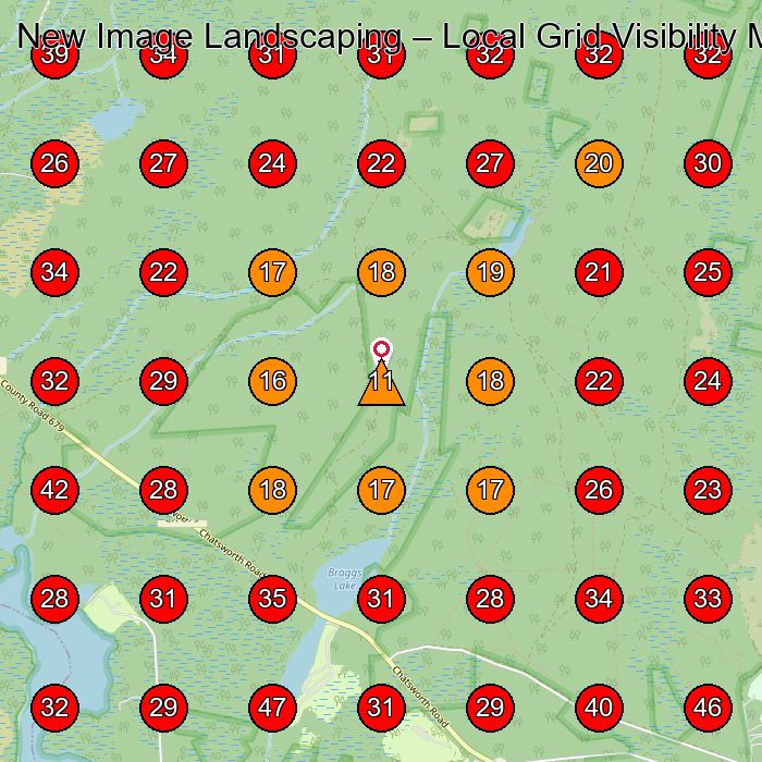 New Image Landscaping GeoGrid visibility map for House Cleaning Service in None