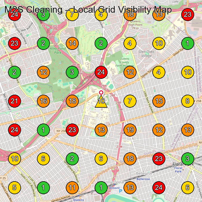 M2S Cleaning Commercial Cleaning Service GeoGrid ranking map for None