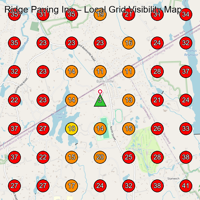 Ridge Paving Inc GeoGrid visibility map for Empreiteira De Pavimentaa§Agbpo in None