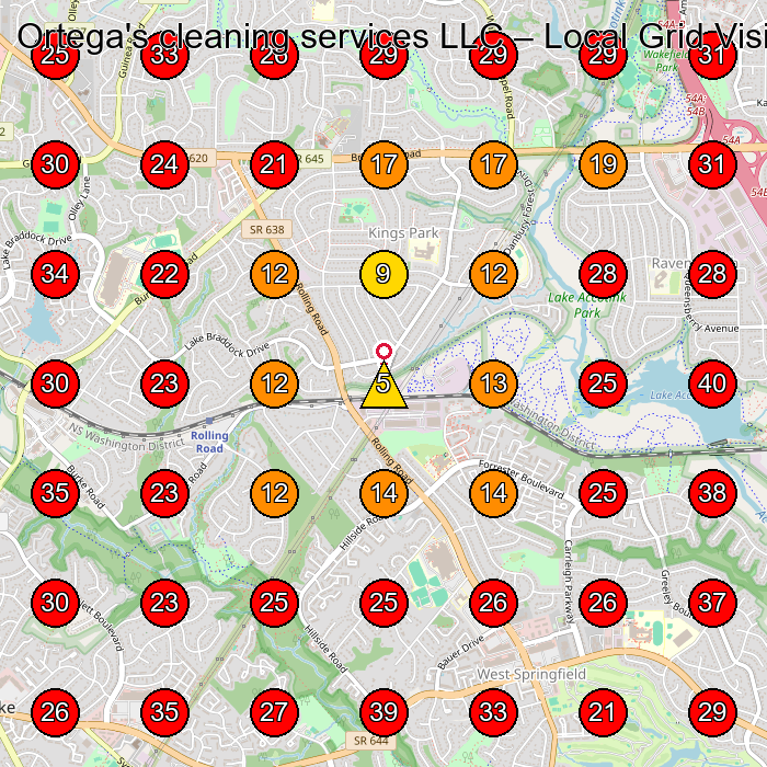 Ortega's cleaning services LLC GeoGrid visibility map for House Cleaning Service in Arlington