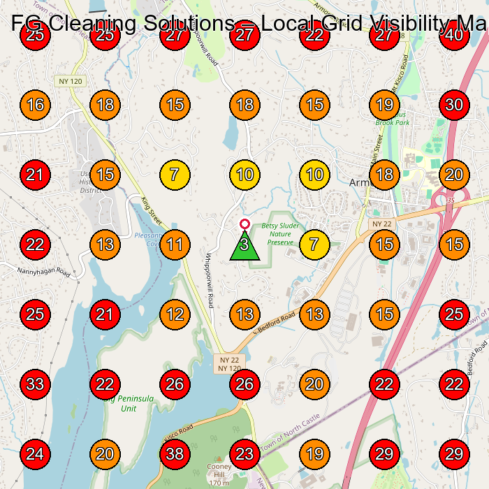 FG Cleaning Solutions GeoGrid visibility map for House Cleaning Service in None