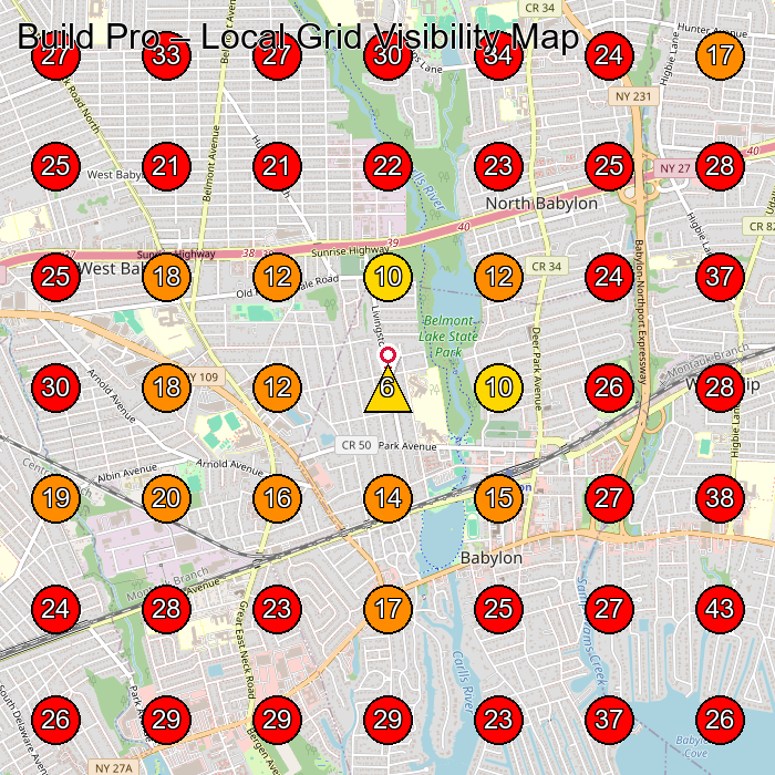 Build Pro GeoGrid visibility map for General Contractor in None