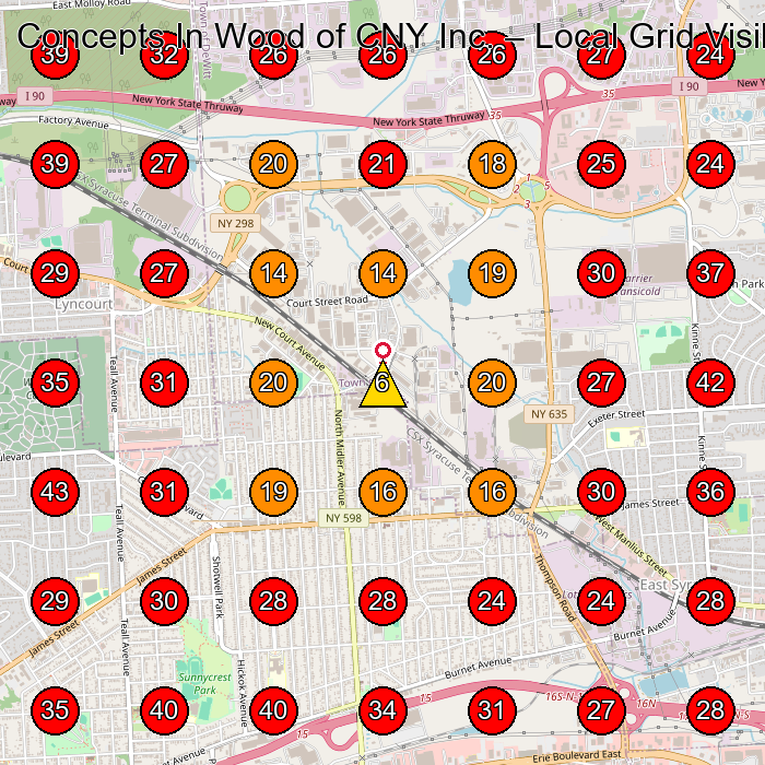 Concepts In Wood of CNY Inc. GeoGrid visibility map for Legal Aid Office in Syracuse