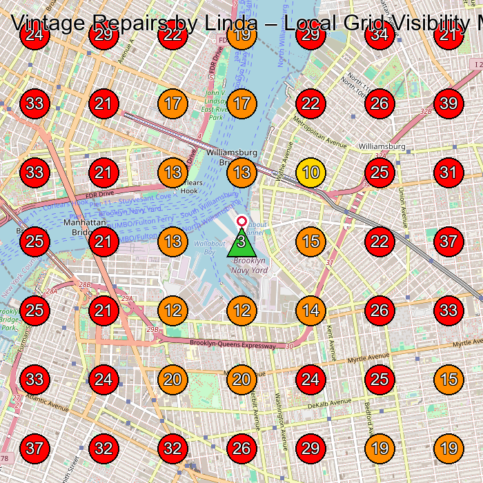Vintage Repairs by Linda GeoGrid visibility map for Jewelry Repair Service in Queens
