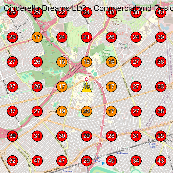 Cinderella Dreams LLC - Commercial and Residential Cleaning GeoGrid visibility map for Commercial Cleaning Service in None