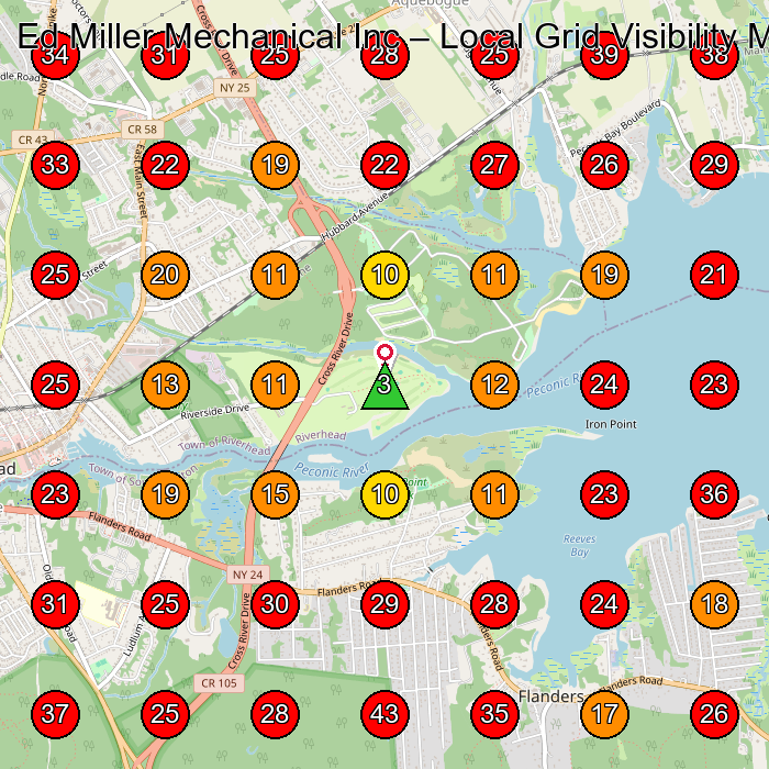 Ed Miller Mechanical Inc GeoGrid visibility map for Hvac Contractor in None