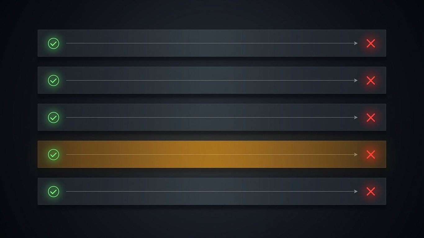 5-layer prompt injection defense stack with green-check and red-X callouts for what each layer catches and misses.
