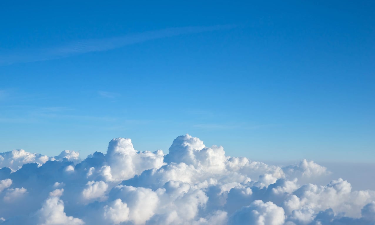 Fractal cloud formations from satellite view