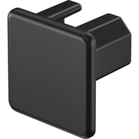 Endestykke for kanal WDK15015SW Sort