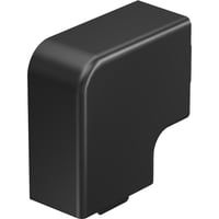 Flatvinkel for kanal WDK25040SW Sort