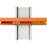 Holder for DIN skinnefeste 2773 serie orange Wago