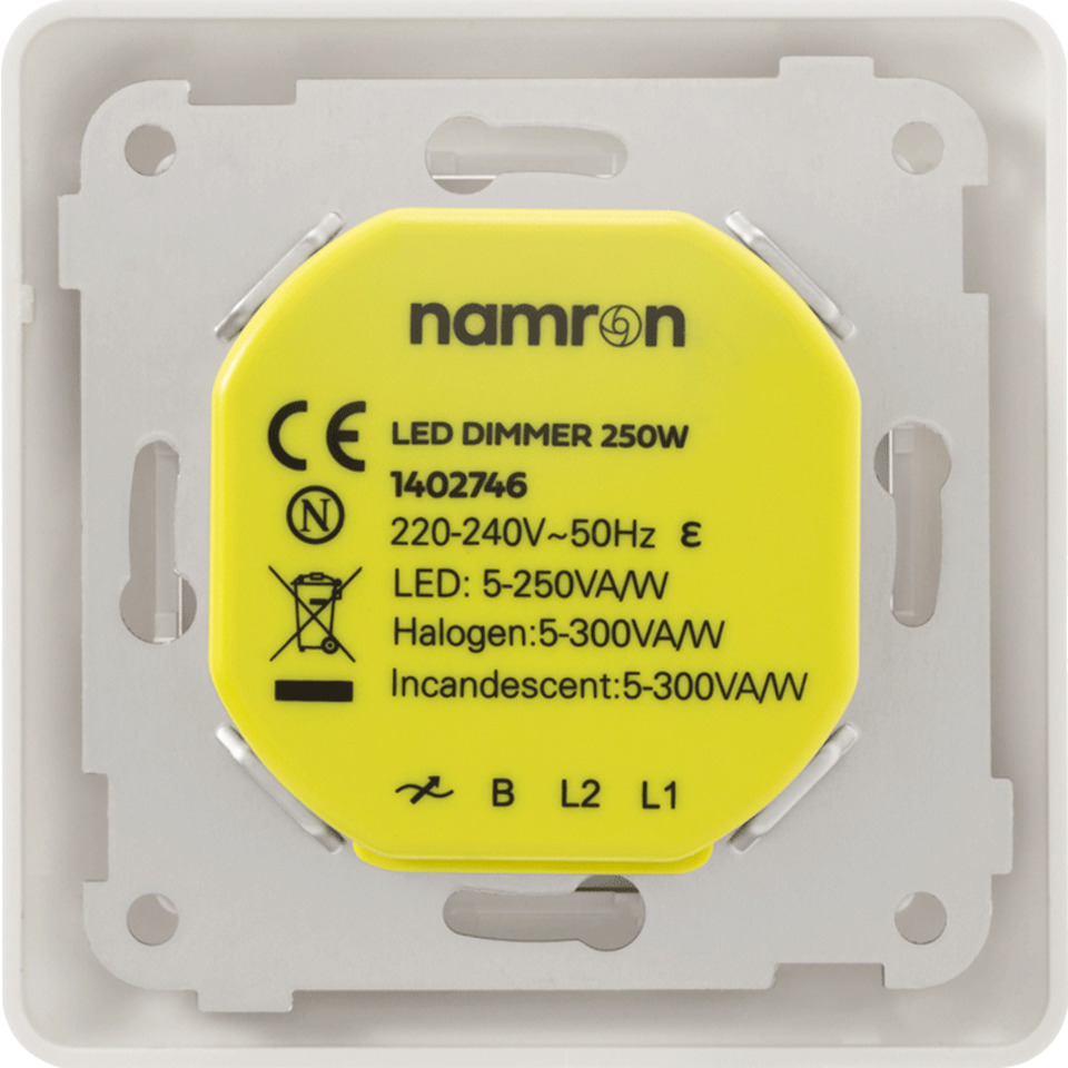 Namron LED Dimmer 250W 1-pol 10 PK | Namron