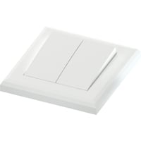 Namron Edge bryter innfelt 1+1 polarhvit