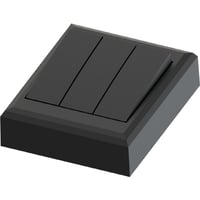 Namron Edge bryter p�vegg 1+1+1 matt sort