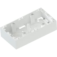 Namron Edge kappe dobbel hvit 35mm