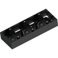 Namron Edge kappe trippel sort 35mm