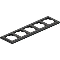 Namron Edge kombinasjonsplate 5-hull matt sort