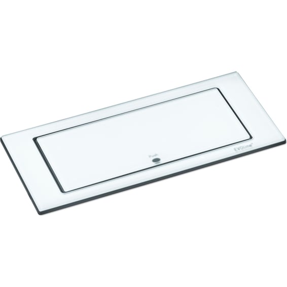 Evoline BackFlip Hvit glass 2xstikk 1xUSB-C 2.1A | Elektroimportøren AS