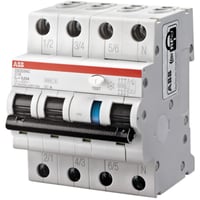 Jordfeilautomat 3p C 25A DS203NC C25/30mA 230V-IT ABB