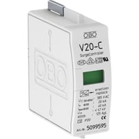 V20-C/0-280V - 1 polt pluggbar overdel 280V.