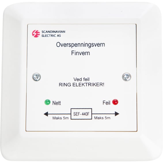 Overspenningsvern Finvern SEF-440F Montering i boks/kanal |  Elektroimportøren AS