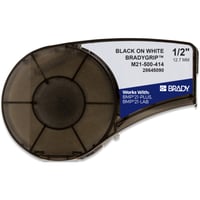 Brady M210 BradyGrip 12,7mm Sort p Hvit