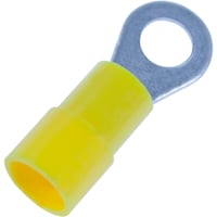 Isolert ringkabelsko gul 4,0-6,0mm� M5 10pk
