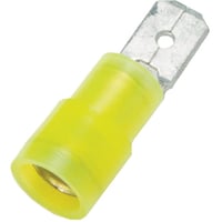 Isolert flatstift gul 4,0-6,0mm� 10pk