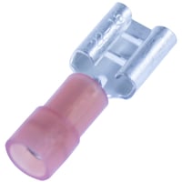 Isolert flatstifthylse r�d 0,5-1,5mm� 10pk