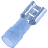 Isolert flatstifthylse bl� 1,0-2,5mm� 10pk