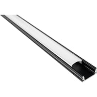 Namron Aluminiumsprofil utenpliggende 2m 1807 Sort