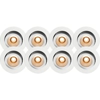 Namron Alfa reflektor Downlight WarmDim 10W matt hvit 8-pack