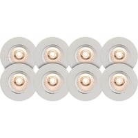 Namron Alfa Eco Downlight Warmdim 8W matt hvit 8-pack