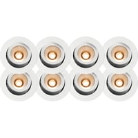 Namron Alfa reflektor Downlight WarmDim 10W matt hvit 8-pack