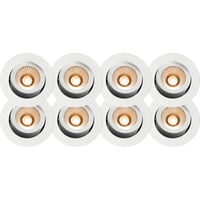 Namron Alfa reflektor Downlight WarmDim 10W matt hvit 8-pack