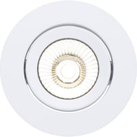 Namron Alfa reflektor 360-tilt Downlight 8W matt hvit 4000K