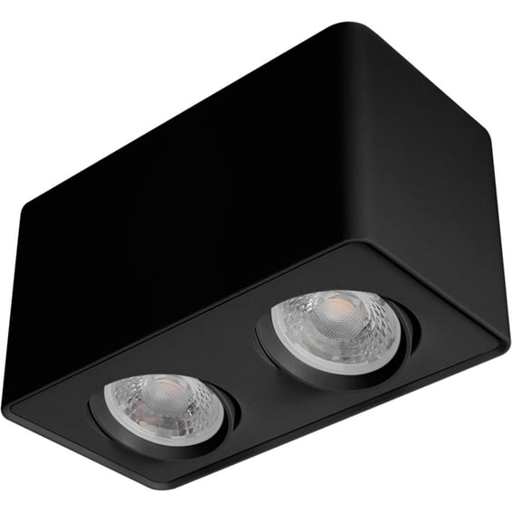 Namron Alfa Box 2 LED matt sort | Elektroimportøren AS