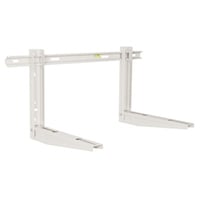 Veggkonsoll 120-2P m/skinne og vater 120kg Hvit