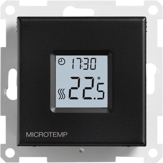 Termostat Microtemp MTC4 Matt Sort | Elektroimportøren AS