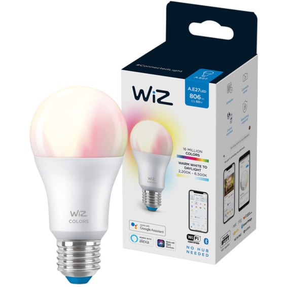 WiZ Lyskilde WCA 8,5W A60 E27 WiFi | Elektroimportøren AS